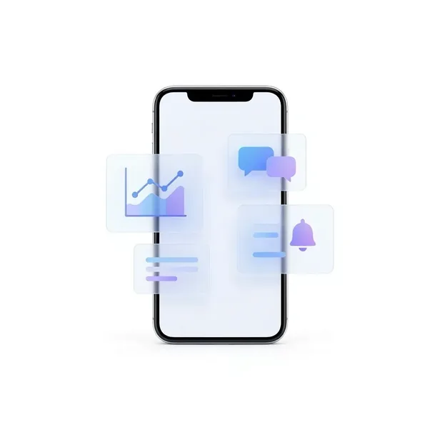 Mobile app development illustration
