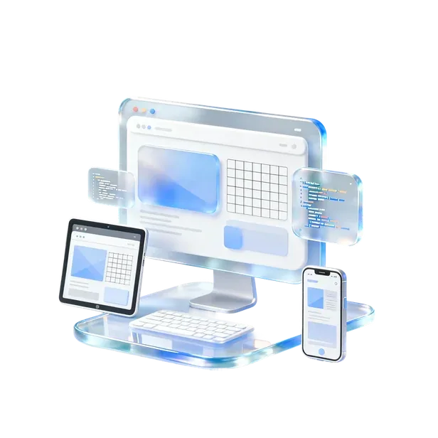 Website development illustration